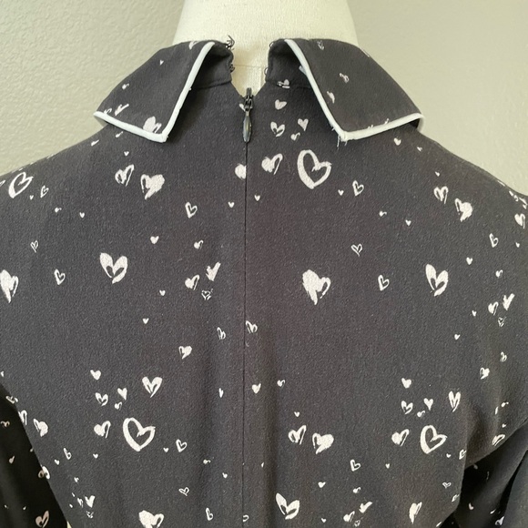Parker Kaylin Heart Print Keyhole Dress Size 4 - Picture 4 of 8